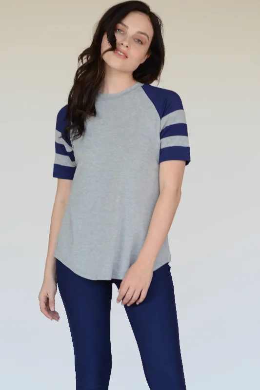 Heather Grey / Navy