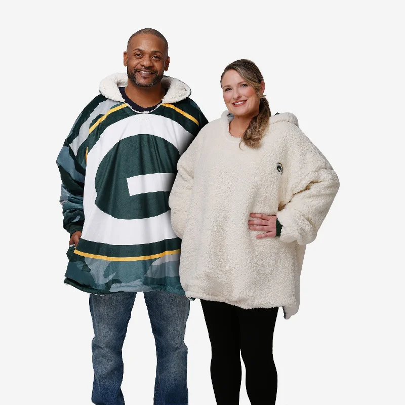 Green Bay Packers Reversible Team Color Camo Hoodeez