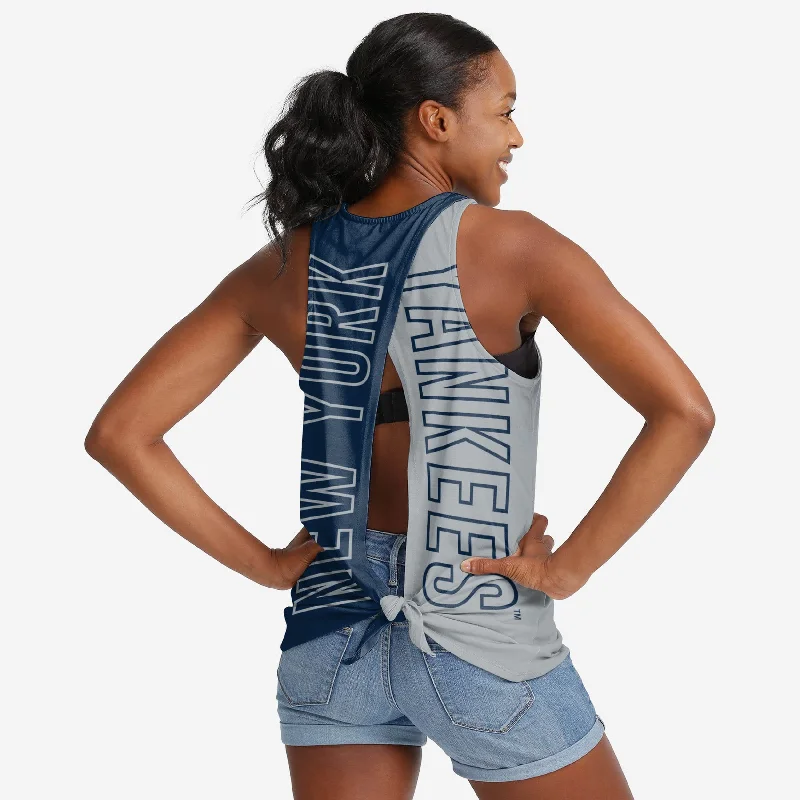 New York Yankees Womens Tie-Breaker Sleeveless Top