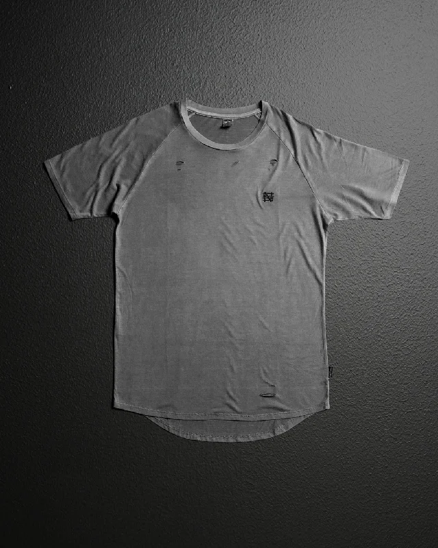 MOTO DISTRESSED TEE - BLACK