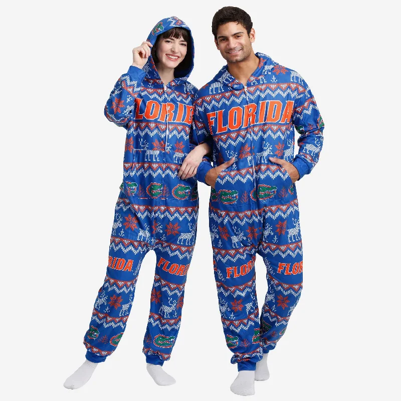 Florida Gators Ugly Pattern One Piece Pajamas