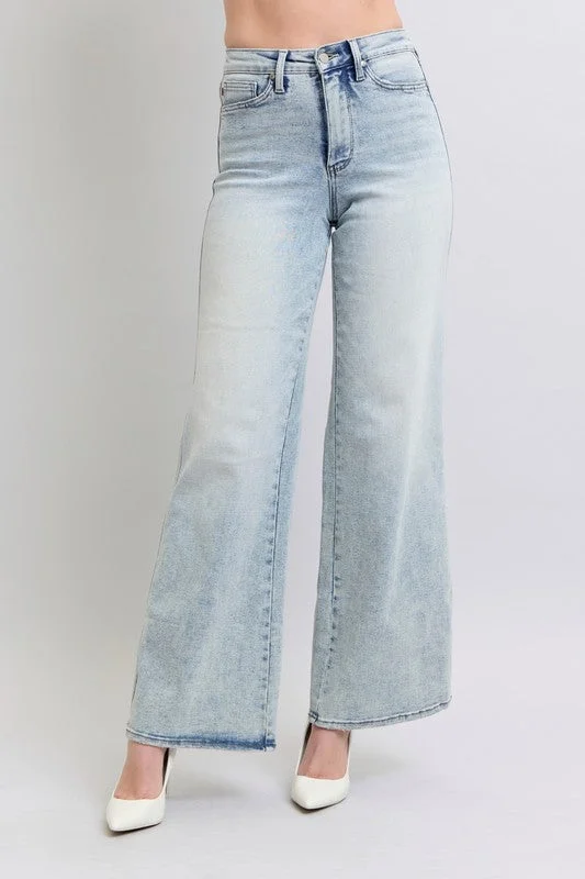 Judy Blue High Rise Wide Leg Tummy Control Jeans