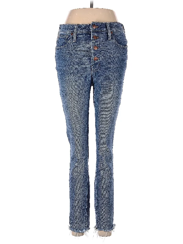 High-Rise Straight-leg Jeans in Medium Wash