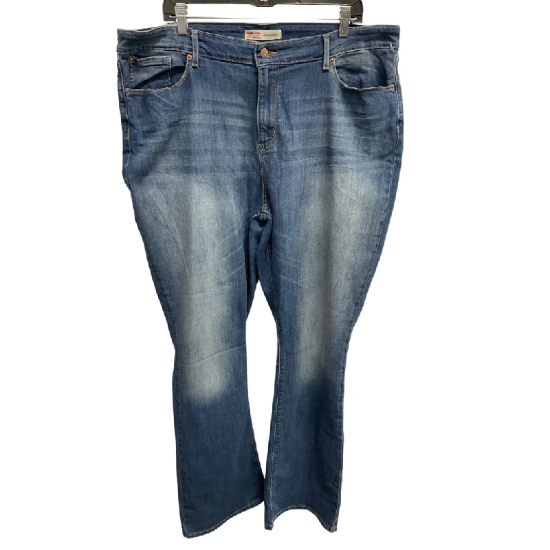 Jeans Boot Cut By Levis Signature In Blue Denim, Size: 22