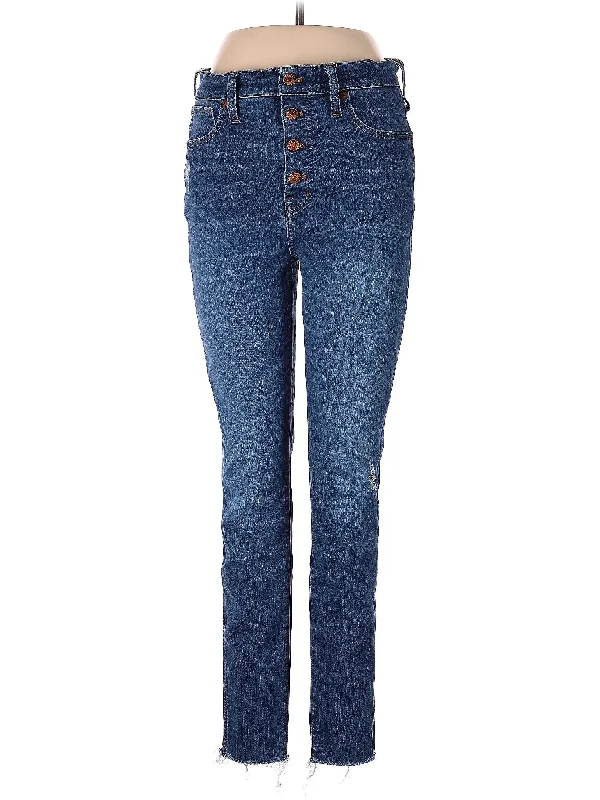 High-Rise Straight-leg Jeans in Medium Wash