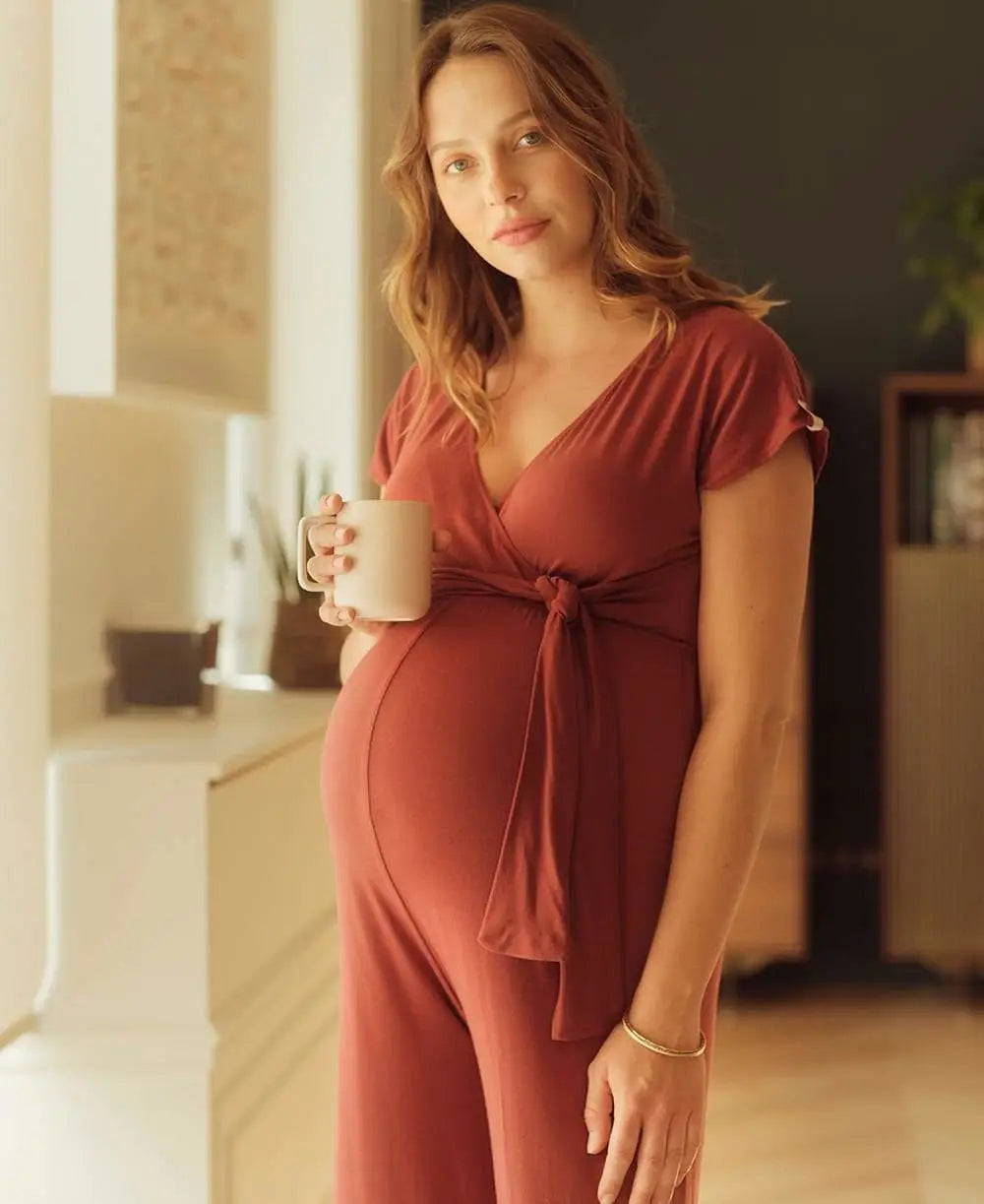Maternity and nursing suit Origin terracotta