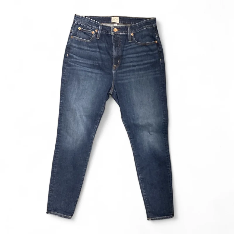 Jeans Straight By J. Crew In Blue Denim, Size: 14