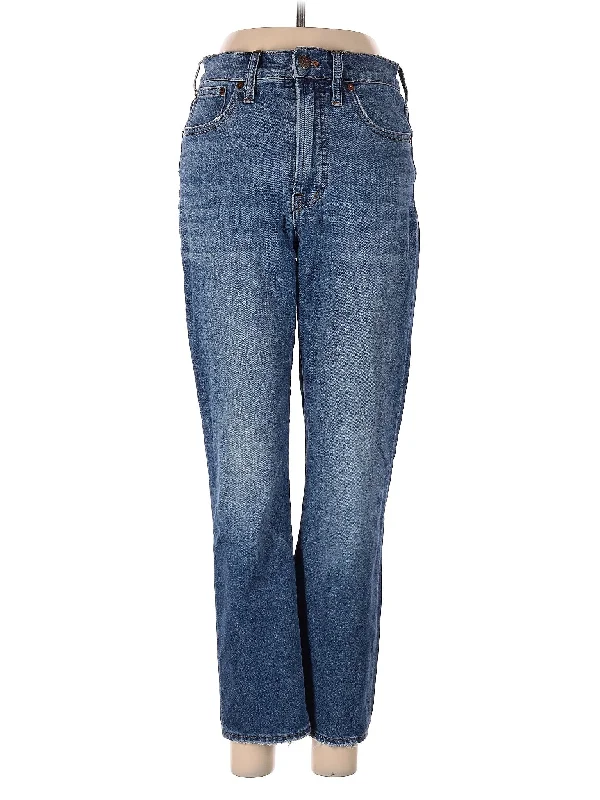 Mid-Rise Bootleg Jeans in Medium Wash